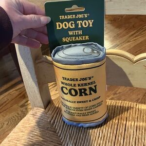Trader Joe’s Dog Toy Can of Corn squeaker